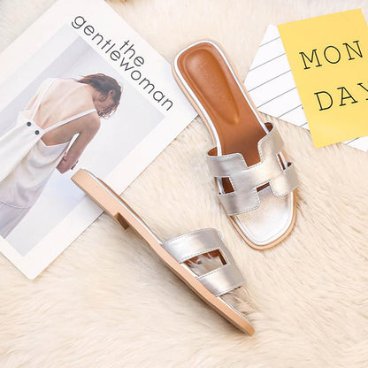 Elegante dames sandalen van PU-leer, comfortabel, antislipzool, ideaal voor de zomer