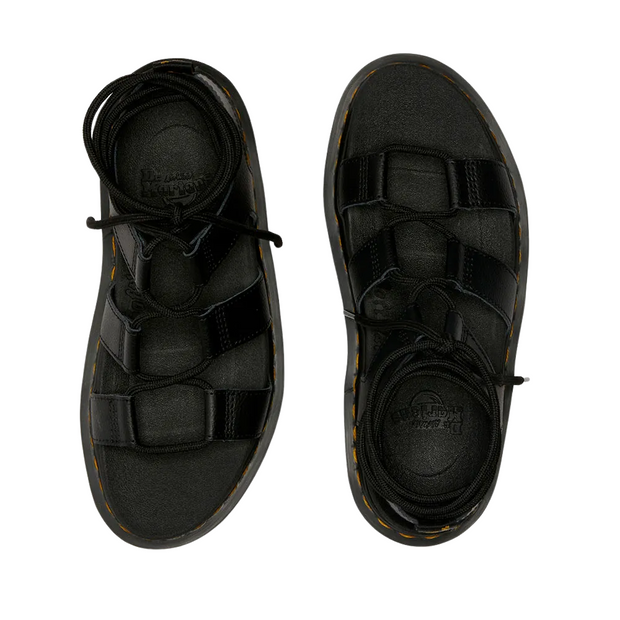 Sandales Unisex Gladiateur en Cuir Noir avec Semelles Épaisses – Confort et Style Moderne
