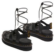 Sandales Unisex Gladiateur en Cuir Noir avec Semelles Épaisses – Confort et Style Moderne