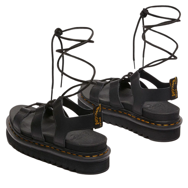 Sandales Unisex Gladiateur en Cuir Noir avec Semelles Épaisses – Confort et Style Moderne