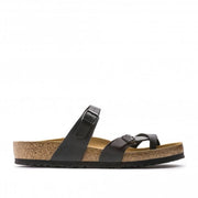 Sandales Unisex Mayari en Birko-Flor Noir avec Motif Floral – Confort Optimal et Élégance au Quotidien