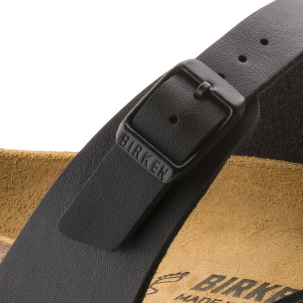 Sandales Unisex Mayari en Birko-Flor Noir avec Motif Floral – Confort Optimal et Élégance au Quotidien