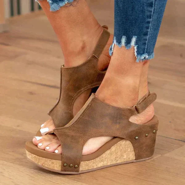 Sandales Femme à Talon Compensé Élégantes et Confortables, Disponibles en Tailles 36 à 42