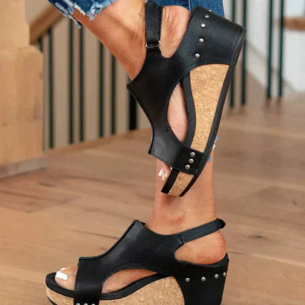 Sandales Femme à Talon Compensé Élégantes et Confortables, Disponibles en Tailles 36 à 42