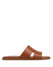 Sandales Unisex en Cuir Caramel avec Semelle Légère et Confort Optimal – Sandale à Enfiler Polyvalente
