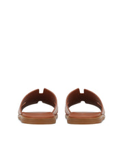 Sandales Unisex en Cuir Caramel avec Semelle Légère et Confort Optimal – Sandale à Enfiler Polyvalente