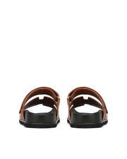 Sandales Unisex en Cuir LUKE avec Sangle Ajustable et Semelle Moulée – Confort et Élégance pour Été