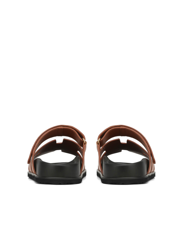 Sandales Unisex en Cuir LUKE avec Sangle Ajustable et Semelle Moulée – Confort et Élégance pour Été