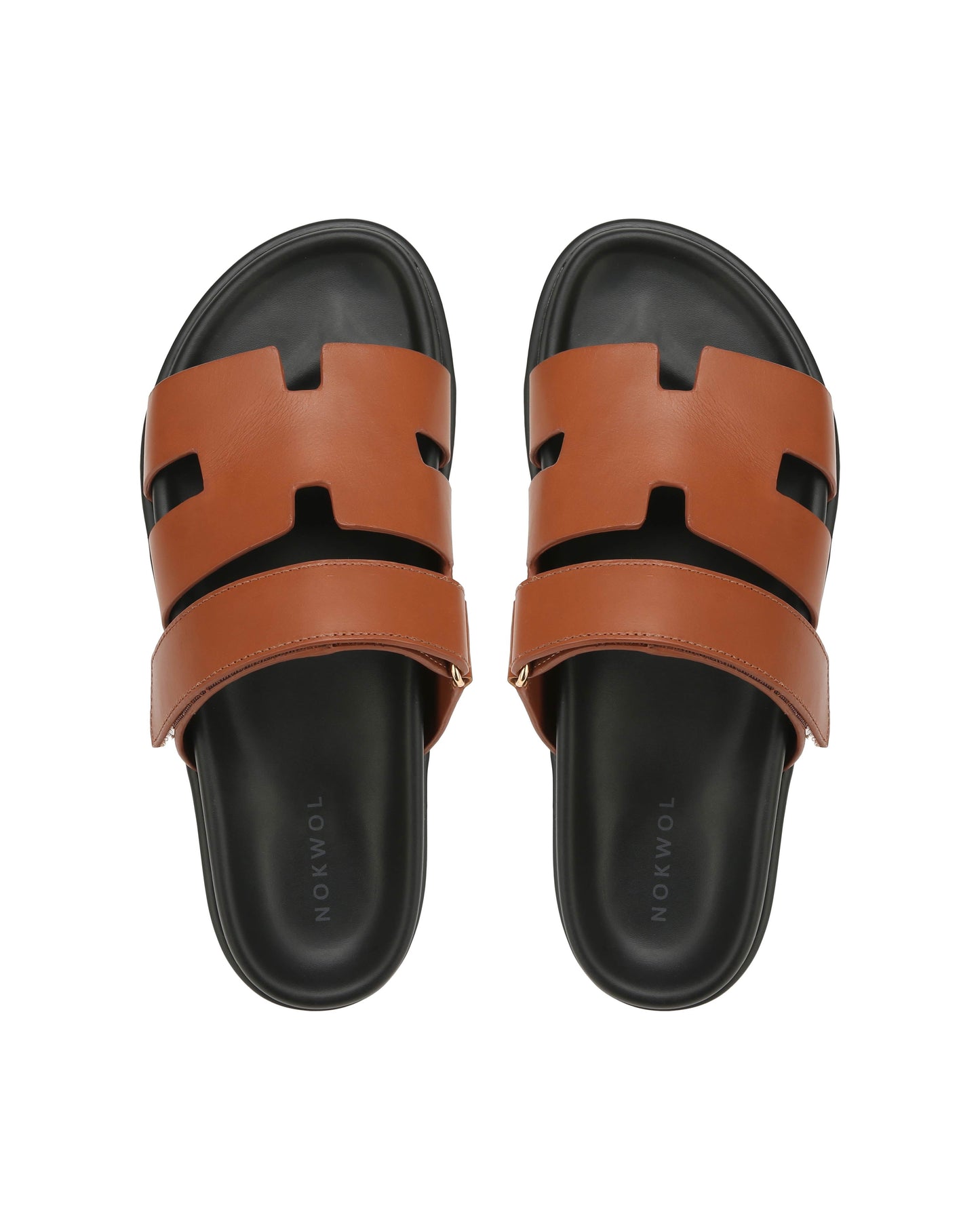 Sandales Unisex en Cuir LUKE avec Sangle Ajustable et Semelle Moulée – Confort et Élégance pour Été