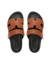 Sandales Unisex en Cuir LUKE avec Sangle Ajustable et Semelle Moulée – Confort et Élégance pour Été