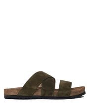 Sandales Unisex en Cuir Suédé - Élégantes et Confortables pour l'Été - Semelle en Caoutchouc Durable
