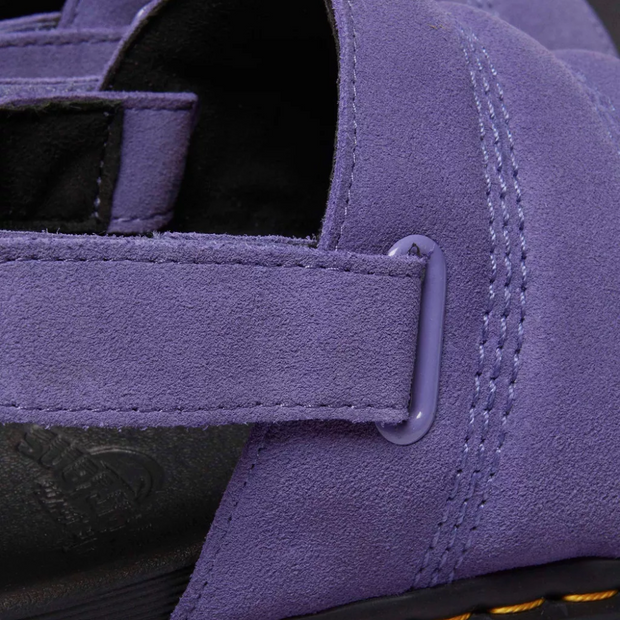 Sandales Unisex en Suède Violet Crépuscule avec Semelle Légère et Sangle Ajustable – Confort Optimal pour l'Été