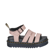 Sandales Gladiateur Unisex en Cuir PU Rose Poudré avec Semelle Moulée Légère et Confort Optimal
