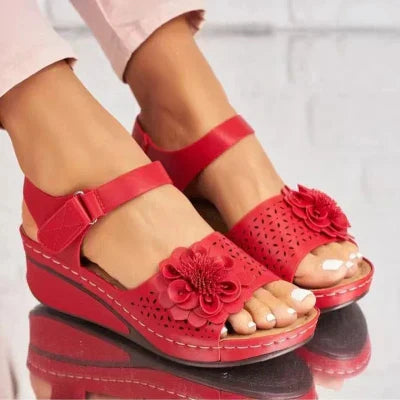 Sandales Orthopédiques Femme Nicolette – Confort, Élégance et Support Rembourré, Cuir et Simili Cuir, Tailles 36 à 41