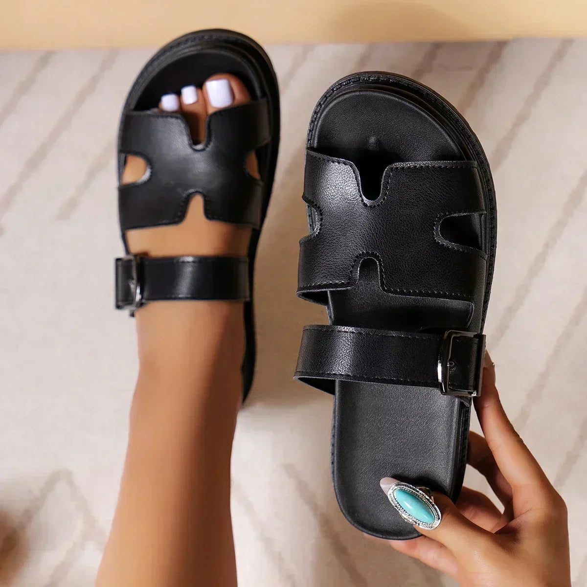 Mjuka ortopediska sandaler Ryza – komfort och elegans för sommaren