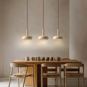 Travertine Pendant Light Osho – Exquisite Natural Stone Design Enhanced by Elegant LED Lighting