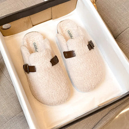 Chaussons en peau de mouton luxueux et douillets – Parfaitement chauds et confortables pour l'hiver !