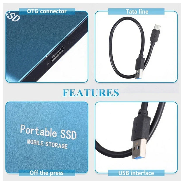 2TB Ultra Fast External SSD – Elegant Design with Exceptional Performance