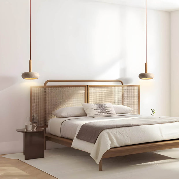 Travertine Pendant Light Osho – Exquisite Natural Stone Design Enhanced by Elegant LED Lighting