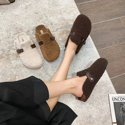 Chaussons en peau de mouton luxueux et douillets – Parfaitement chauds et confortables pour l'hiver !