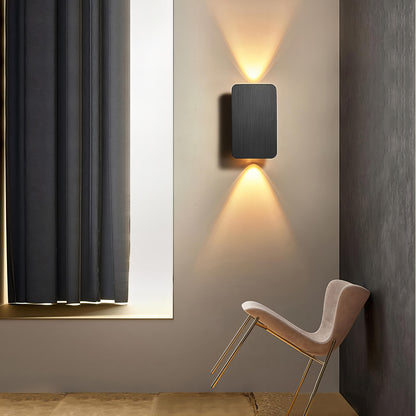 Elegant rektangulär vägglampa Koda - justerbar LED samtida i chic aluminium