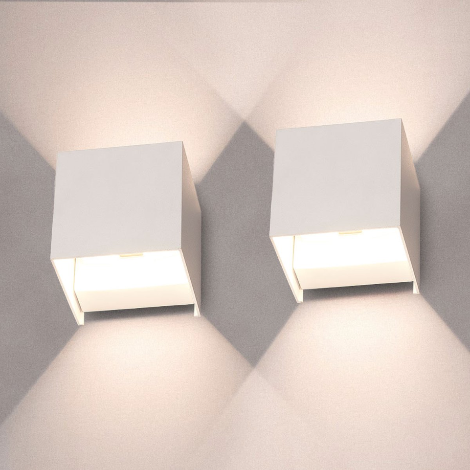Set of 2 DuoGlow Wireless Wall Lamps – Sleek LED Design for a Modern Lifestyle
