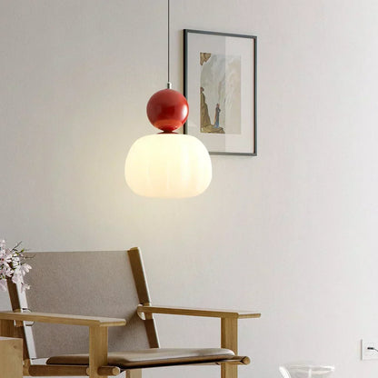 Superb hängande lampa Bauhaus Art Déco – Elegant mångfärgad lampa med geometrisk elegans