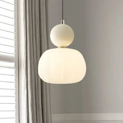 Superb Bauhaus Art Deco pendant lamp – Elegant multi-colored lamp with geometric elegance