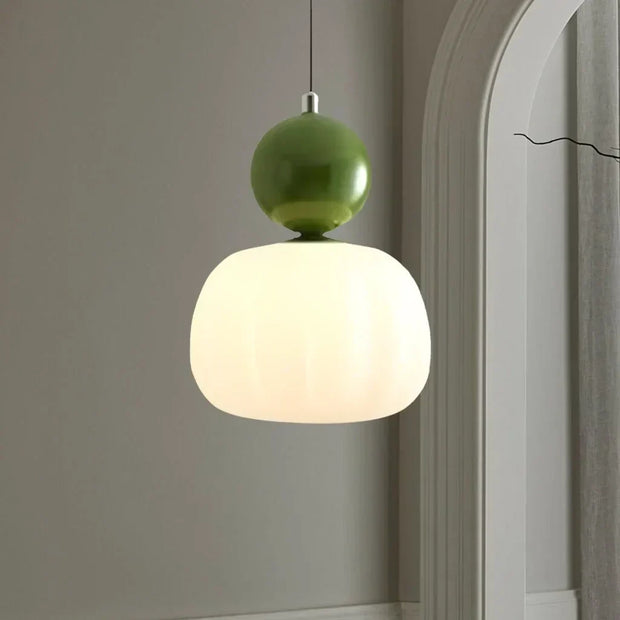 Superb Bauhaus Art Deco pendant lamp – Elegant multi-colored lamp with geometric elegance