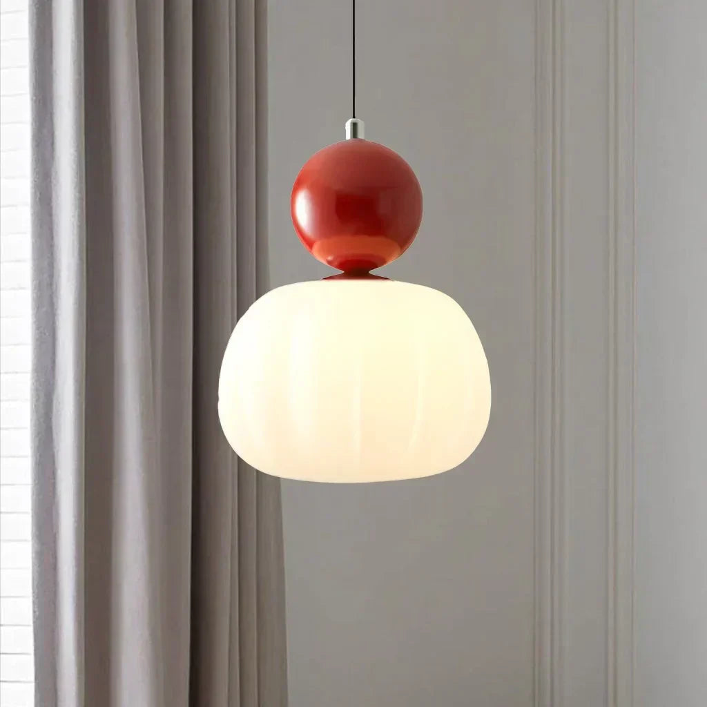 Superb hängande lampa Bauhaus Art Déco – Elegant mångfärgad lampa med geometrisk elegans