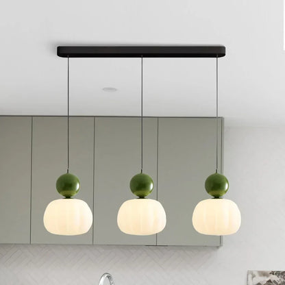 Superb hängande lampa Bauhaus Art Déco – Elegant mångfärgad lampa med geometrisk elegans