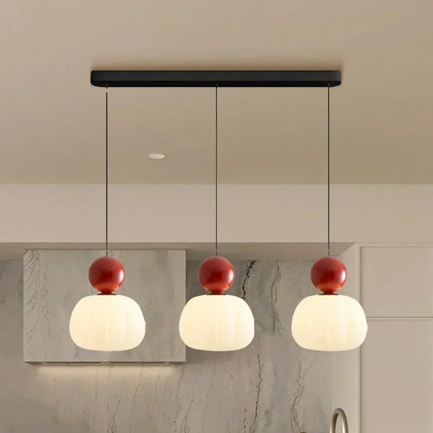 Superb Bauhaus Art Deco pendant lamp – Elegant multi-colored lamp with geometric elegance