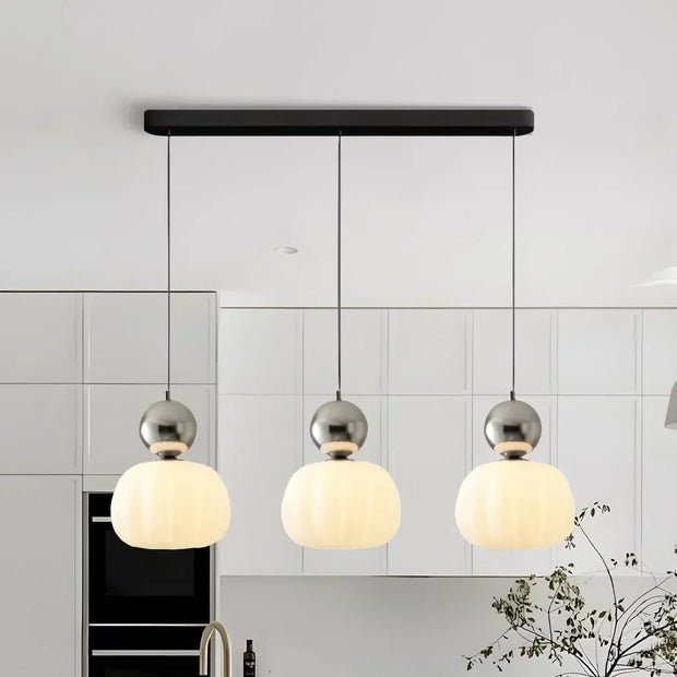 Superb Bauhaus Art Deco pendant lamp – Elegant multi-colored lamp with geometric elegance