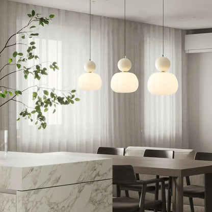 Superb hängande lampa Bauhaus Art Déco – Elegant mångfärgad lampa med geometrisk elegans