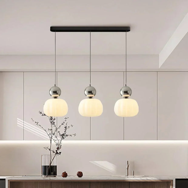 Superb Bauhaus Art Deco pendant lamp – Elegant multi-colored lamp with geometric elegance