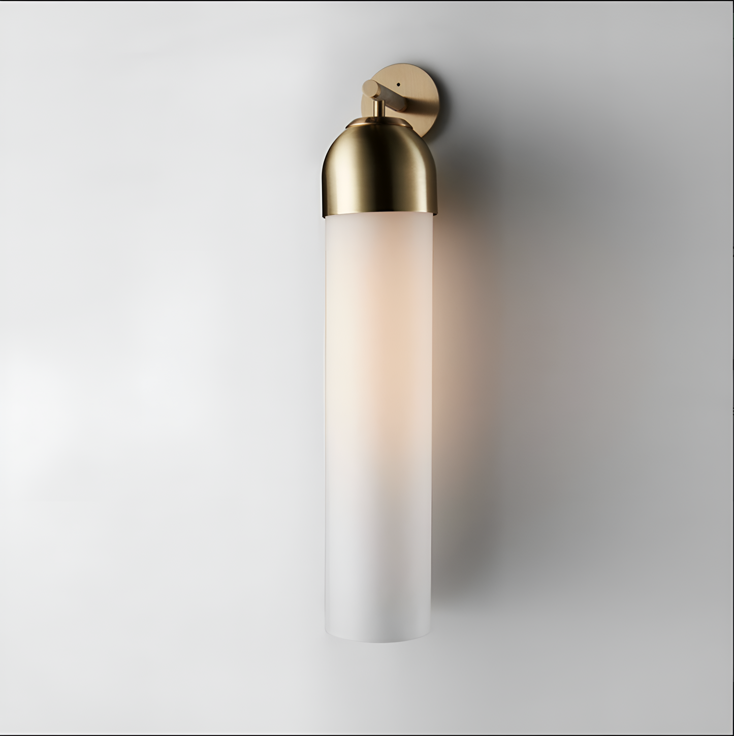 Superbt handgjort LED-väggljus i glas – En elegant och modern belysningslösning