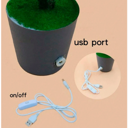 LED-julgolvlampa med grenar, USB-driven – Mjuk ljusstämning för varma festnätter