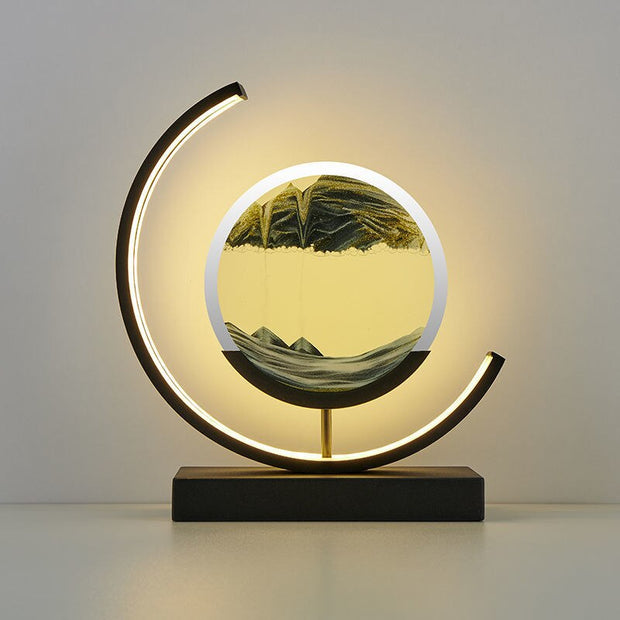Enchanting 3D Sand LED Table Lamp - Breathtaking Natural Ambiance
