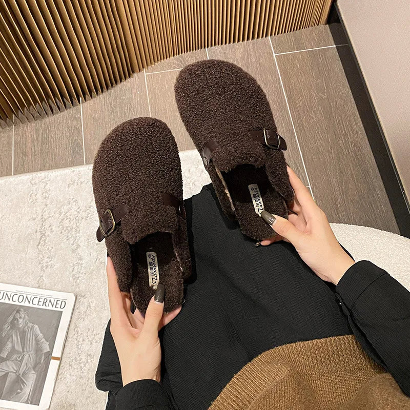Chaussons en peau de mouton luxueux et douillets – Parfaitement chauds et confortables pour l'hiver !