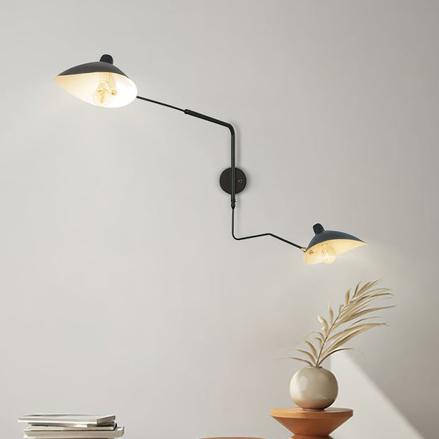 Single-Arm Wall Sconce Inspired by Mouille – Chic and Adjustable Design for Sophisticated Spaces