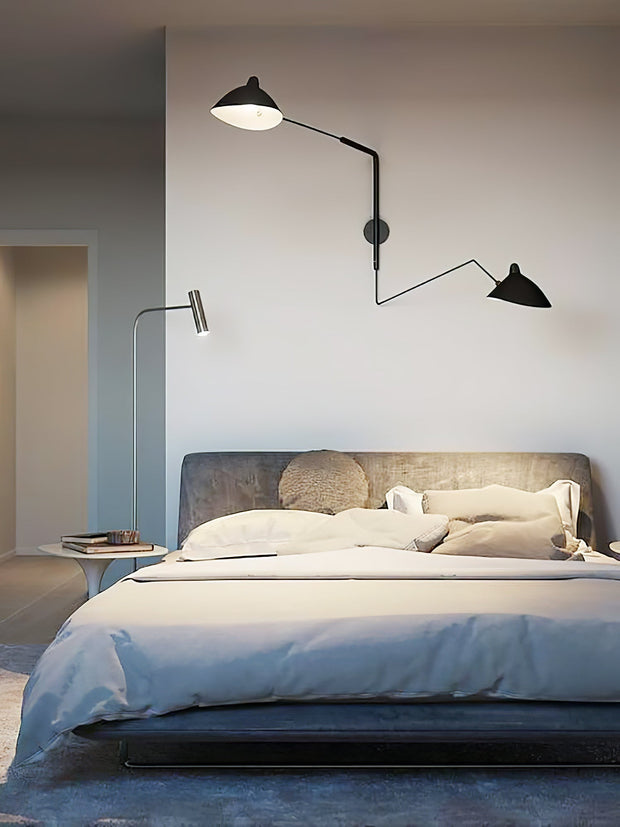 Single-Arm Wall Sconce Inspired by Mouille – Chic and Adjustable Design for Sophisticated Spaces