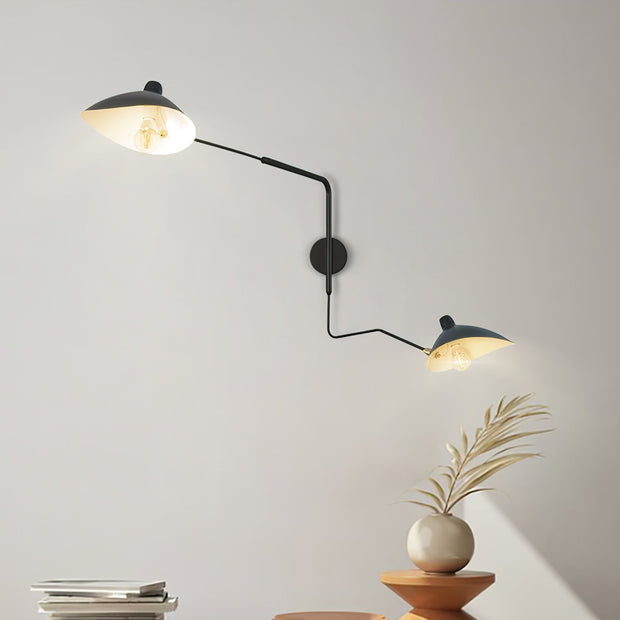 Single-Arm Wall Sconce Inspired by Mouille – Chic and Adjustable Design for Sophisticated Spaces