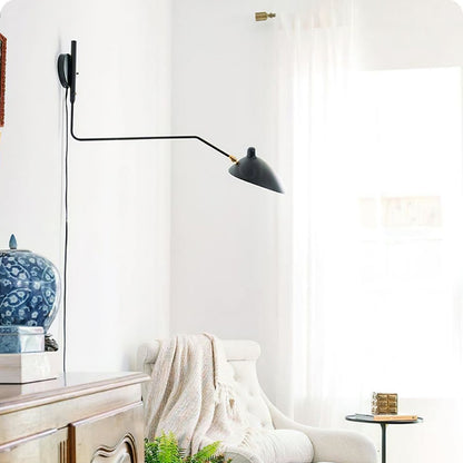 Applique Murale à Un Bras Inspirée de Mouille – Design Chic et Ajustable pour Espaces Sophistiqués