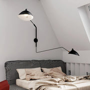 Single-Arm Wall Sconce Inspired by Mouille – Chic and Adjustable Design for Sophisticated Spaces