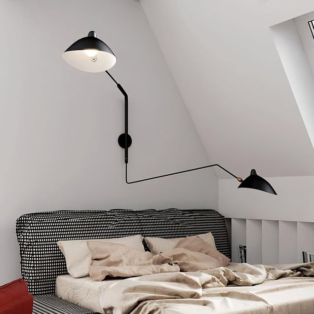 Single-Arm Wall Sconce Inspired by Mouille – Chic and Adjustable Design for Sophisticated Spaces