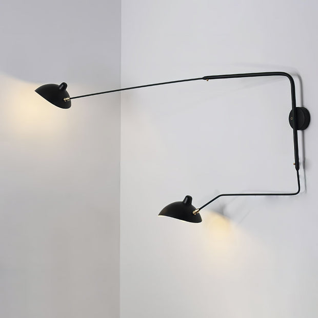 Single-Arm Wall Sconce Inspired by Mouille – Chic and Adjustable Design for Sophisticated Spaces