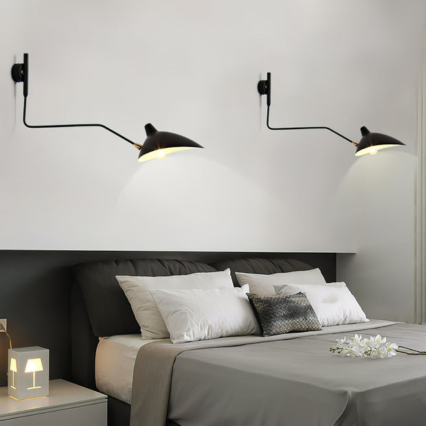 Single-Arm Wall Sconce Inspired by Mouille – Chic and Adjustable Design for Sophisticated Spaces