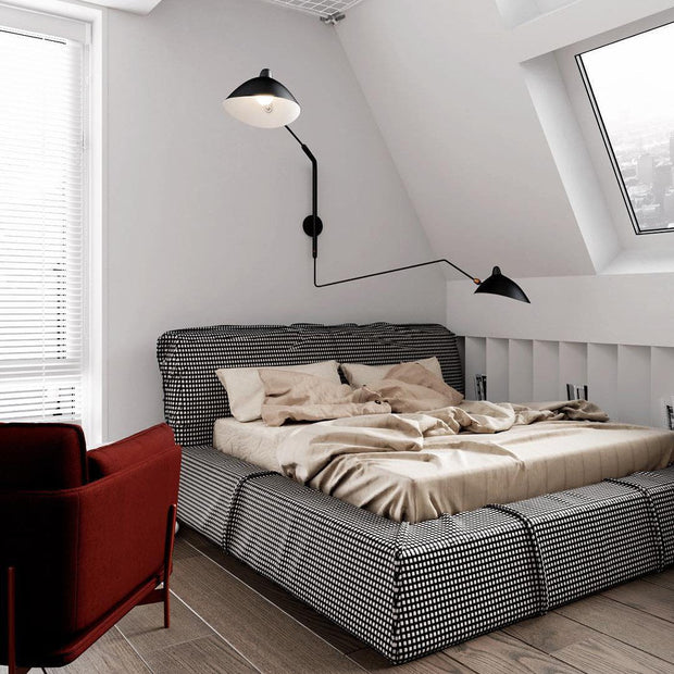 Single-Arm Wall Sconce Inspired by Mouille – Chic and Adjustable Design for Sophisticated Spaces