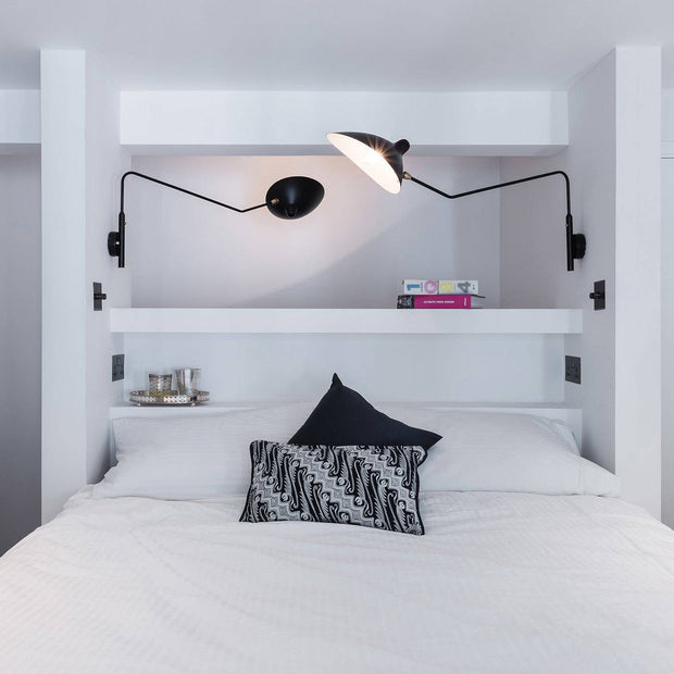Single-Arm Wall Sconce Inspired by Mouille – Chic and Adjustable Design for Sophisticated Spaces