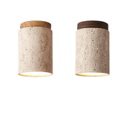 Elevate your space with the elegant Glow travertine ceiling lamp - Perfect for staircases and interiors